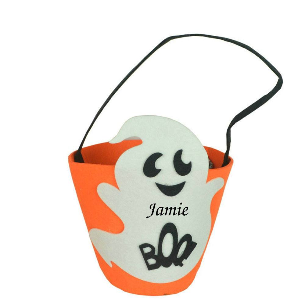 Boo! Ghost Felt Bucket