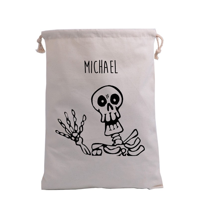 Waving Skeleton Trick or Treat Bag