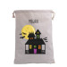 Colorful Haunted House Trick or Treat Bag